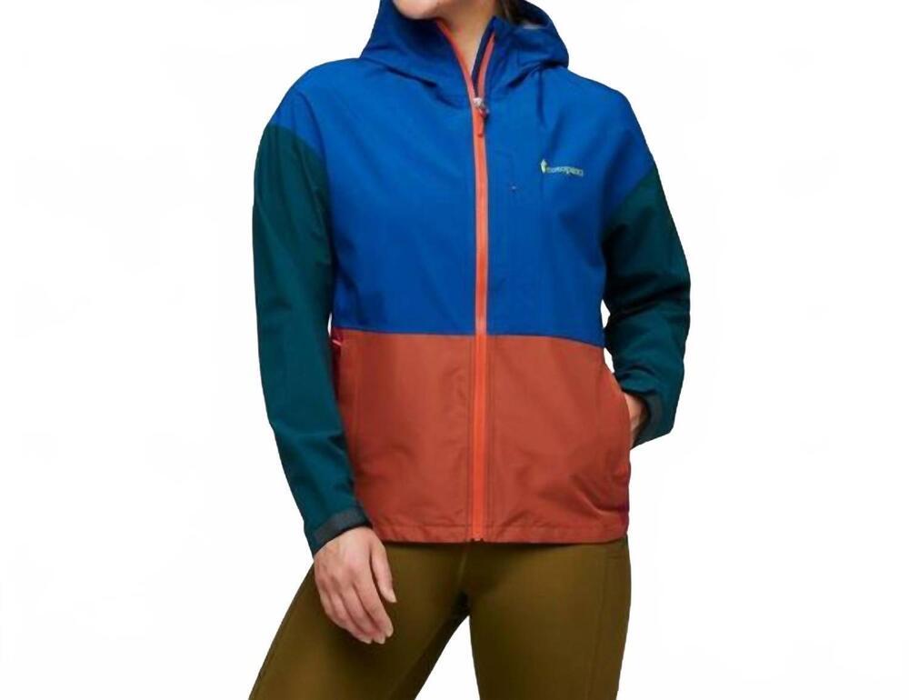NEW COTOPAXI cielo rain jacket in pacific & deep ocean